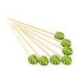 Leaf shape disposable cocktail pick decorative food party pick